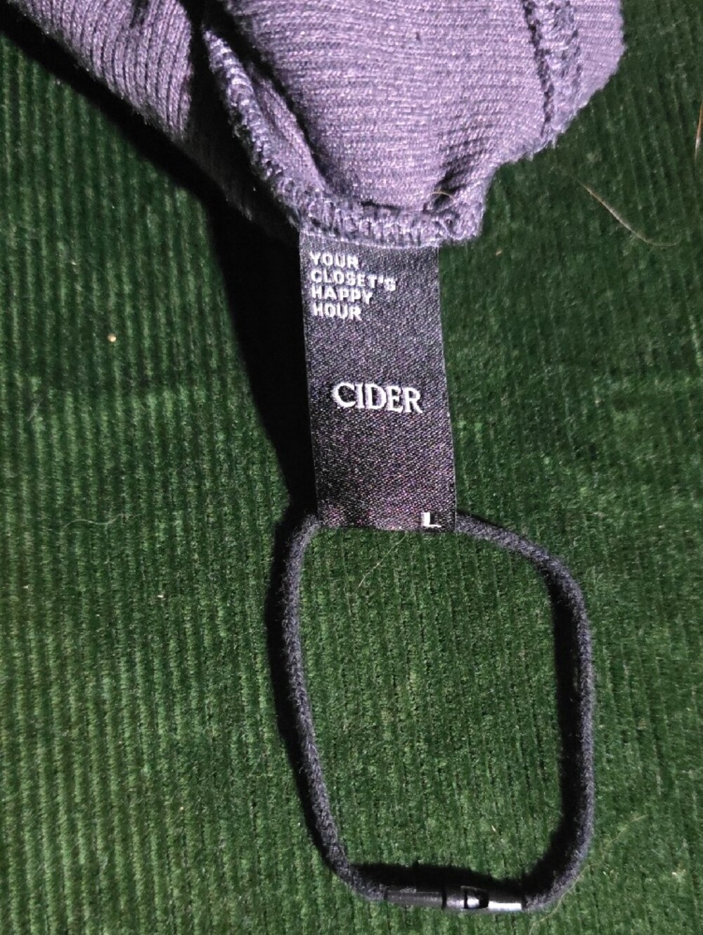 Cider Ribbed Racerback Crop Tank - Purple - Picture 3 of 5